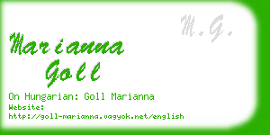 marianna goll business card
